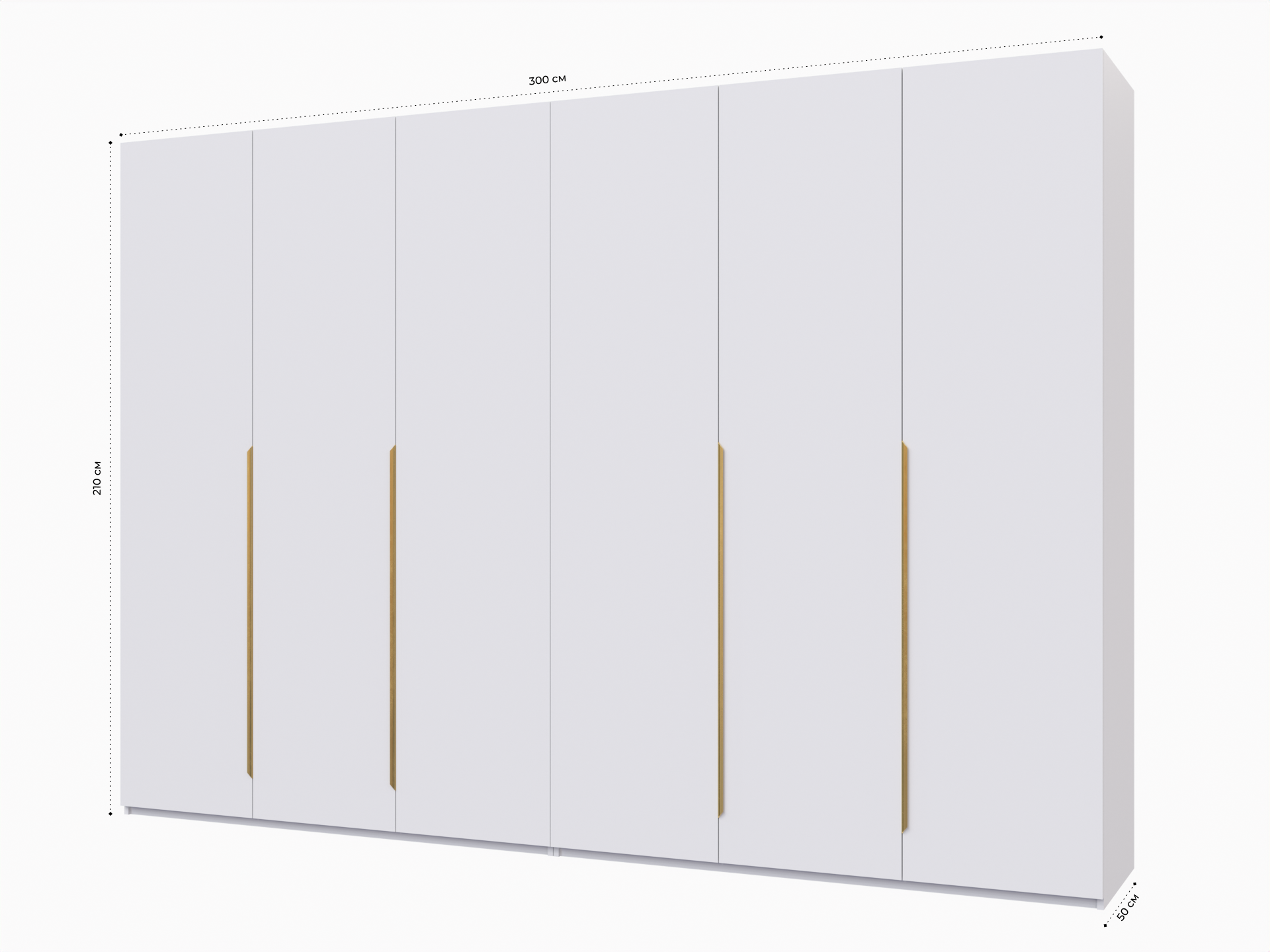 Распашной шкаф Пакс Альхейм 16 white (gold) ИКЕА (IKEA) изображение товара