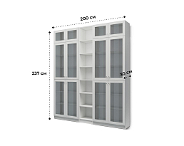 Изображение товара Книжный шкаф Билли 348 grey ИКЕА (IKEA) на сайте adeta.ru