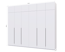 Изображение товара Распашной шкаф Пакс Альхейм 26 white (silver) ИКЕА (IKEA) на сайте adeta.ru