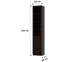 Изображение товара Книжный шкаф Билли 375 brown ИКЕА (IKEA) на сайте adeta.ru