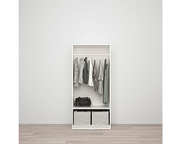 Изображение товара Распашной шкаф Клепстад 113 white ИКЕА (IKEA) на сайте adeta.ru