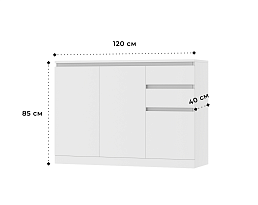 Изображение товара Комод Мальм 22 white ИКЕА (IKEA) на сайте adeta.ru