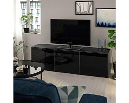 Изображение товара Тумба под телевизор Раннэс 13 black ИКЕА (IKEA)  на сайте adeta.ru