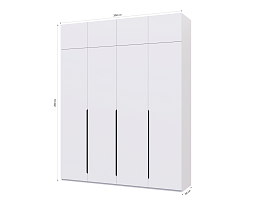 Изображение товара Распашной шкаф Пакс Альхейм 24 white (black) ИКЕА (IKEA) на сайте adeta.ru